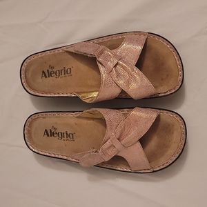 Alegria Violet Opal Pebble Slip On Sandals